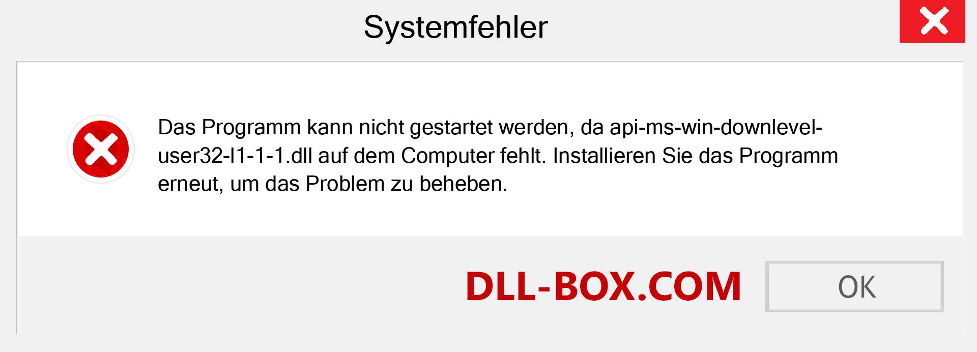 api-ms-win-downlevel-user32-l1-1-1.dll-Datei fehlt?. Download für Windows 7, 8, 10 - Fix api-ms-win-downlevel-user32-l1-1-1 dll Missing Error unter Windows, Fotos, Bildern